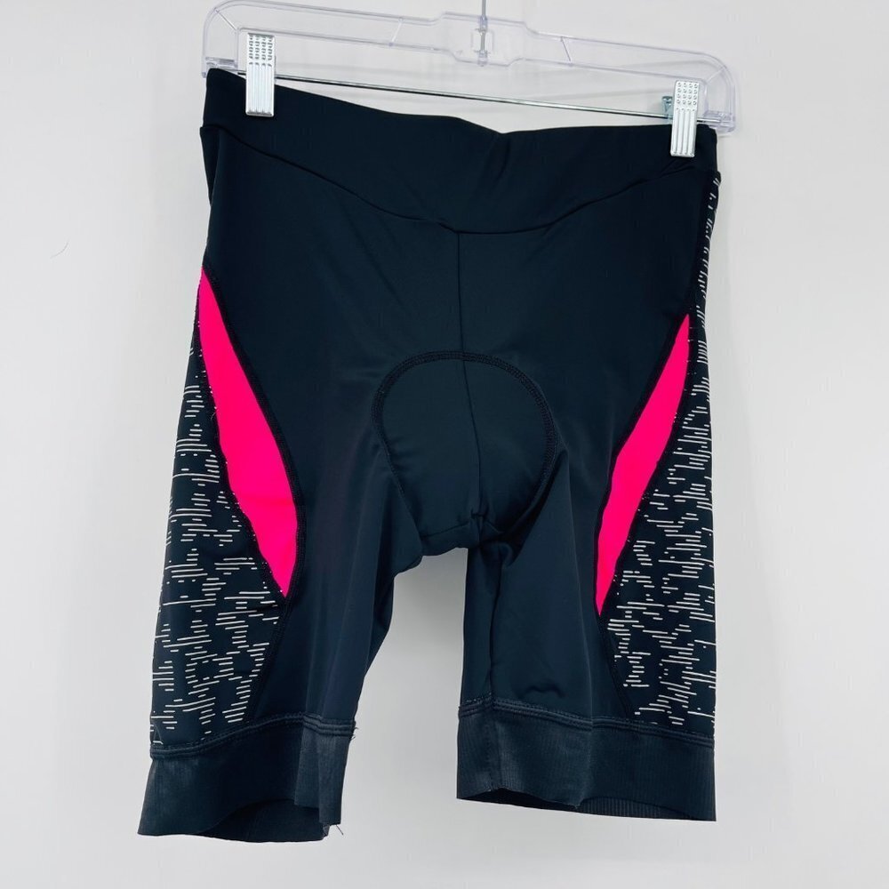 Anivivo women's cycling shorts size XL padded hot pink‎ black activewear